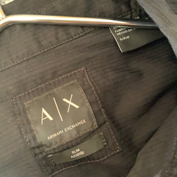 Armani exchange black dress shirt size S - Picture 3 of 3